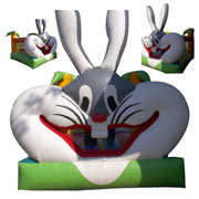 inflatable rabbit bouncers cartoons